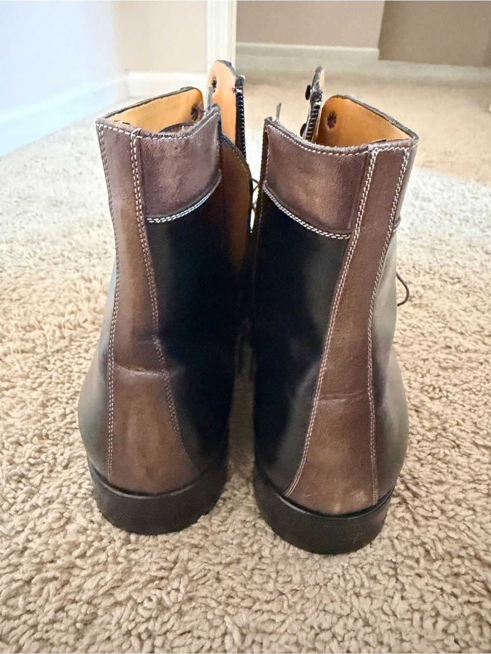 a. testoni real leather